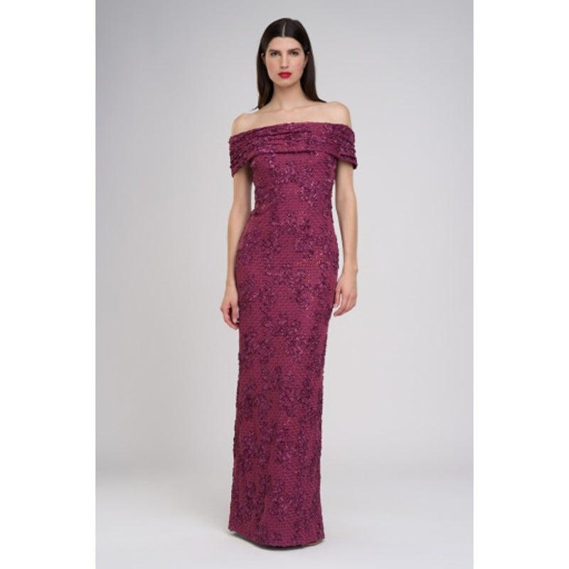 JS Collections - Womens Chantal Column Gown