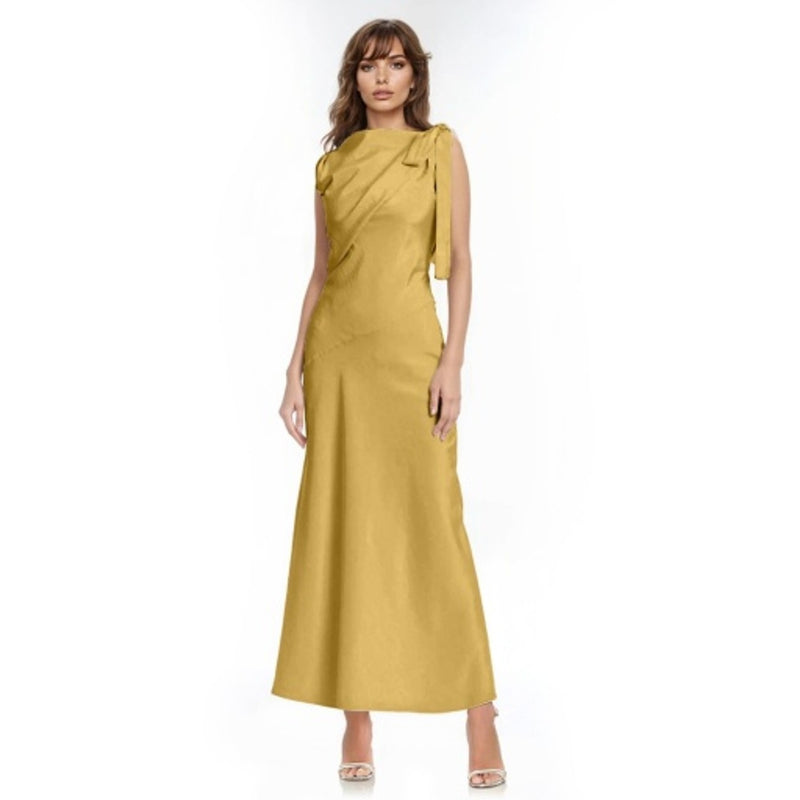 Badgley Mischka - Womens Boat Neck Drape