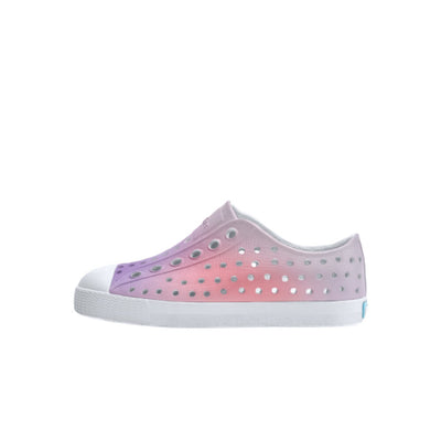 Native Shoes - Unisex Jefferson Print Kids - Shell White/ Shell White/ Barely Taro Blur