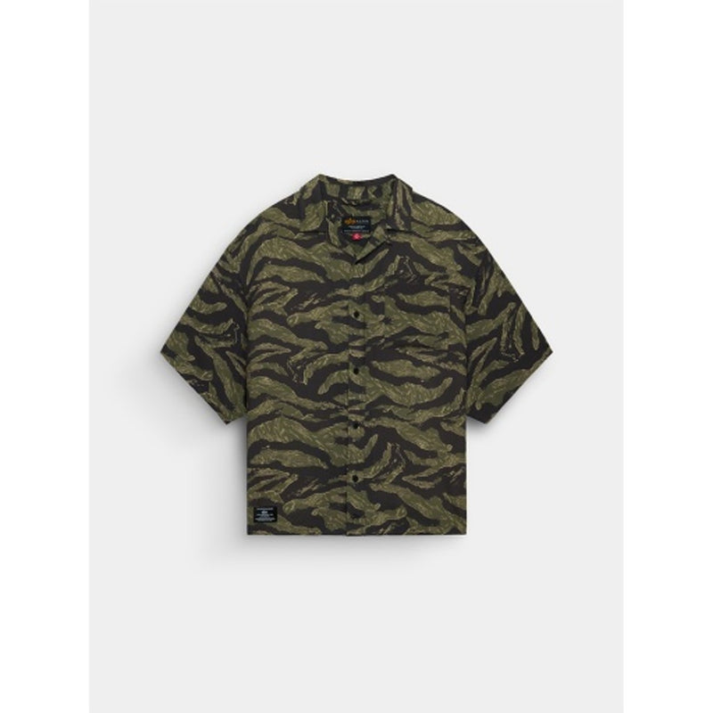 Alpha Industries - Mens Ss Camo Relaxed Camp Shirt