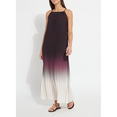 Lysse - Womens Lorena Pleated Chiffon Midi Dress