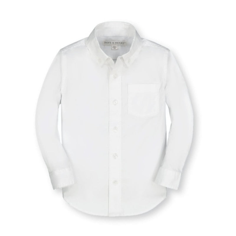 Hope & Henry - Boys Organic Stretch Poplin Shirt