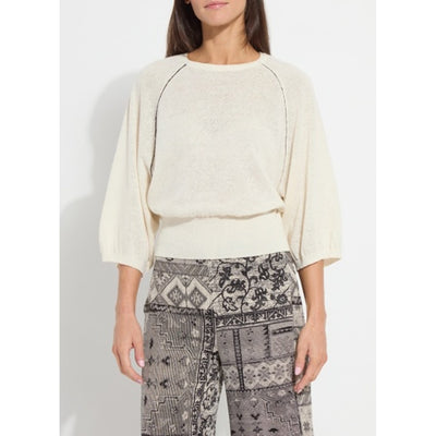 Lysse - Womens Anabela Wide Sleeve Knit Linen Sweater