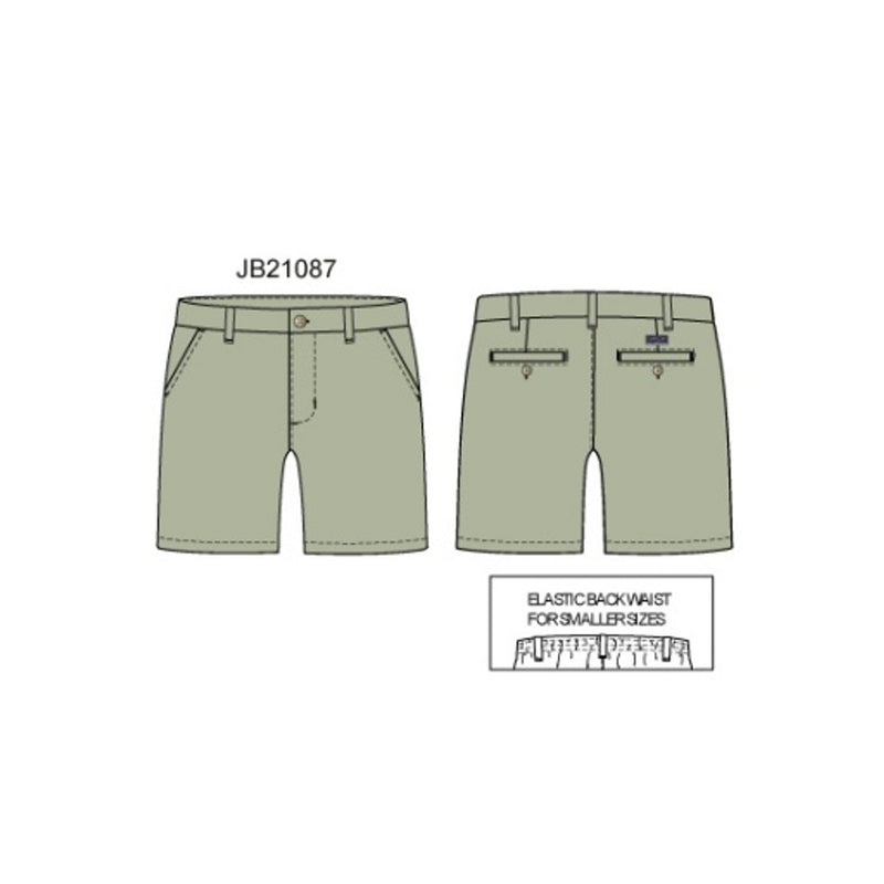 Janie and Jack - Boys with Olive Linen Ff Short Smbas