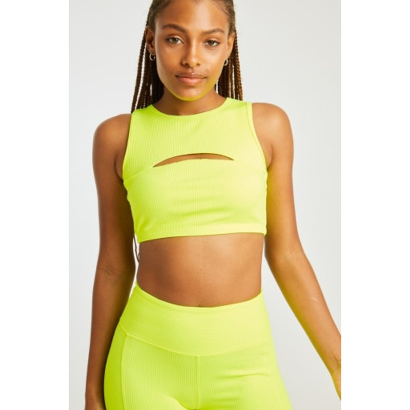 Year of Ours - Womens Ribbed Cut Out Bra