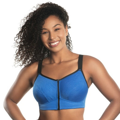 Parfait - Womens Wave Front Zipper Sports Bra