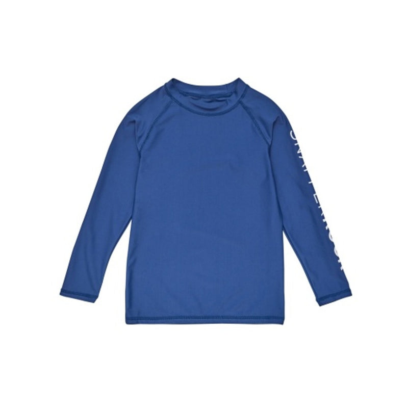 Snapper Rock - Boys Denim Blue Long Sleeve Rash Top