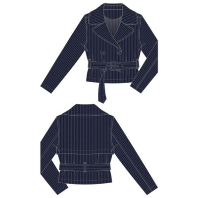 Liverpool Los Angeles - Womens Cropped Trench Jacket