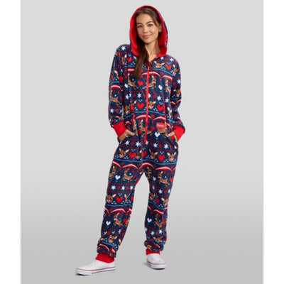 Tipsy Elves - Womens Soaring Rudolph Christmas Jumpsuit