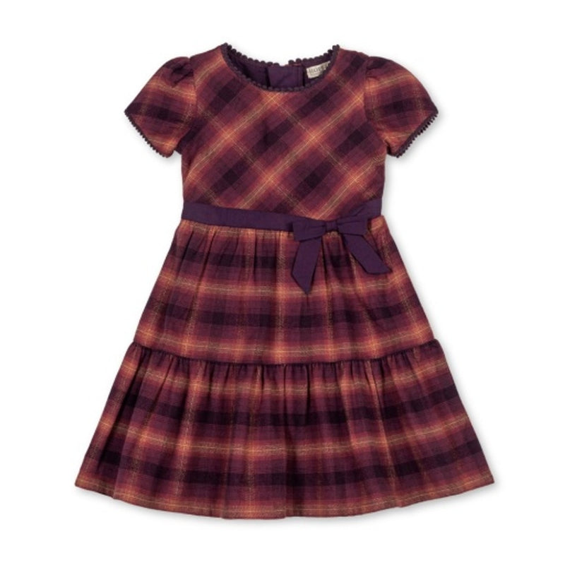 Hope & Henry - Girls Organic Tiered Flannel Dress