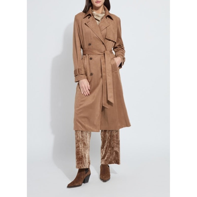 Lysse - Womens Agatha Vegan Suede Trench Coat