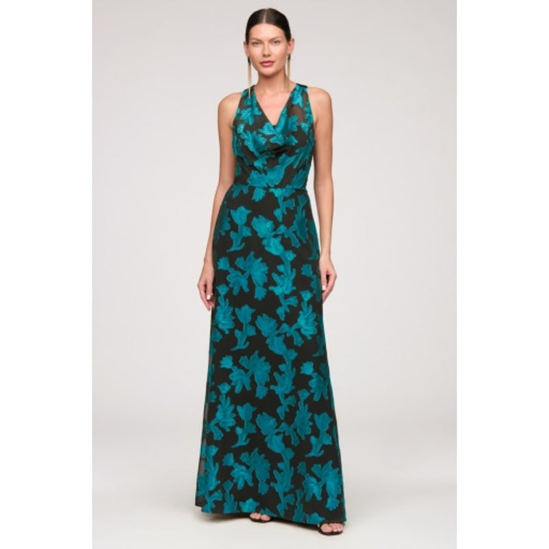JS Collections - Womens Melba Cowl Neckline Gown