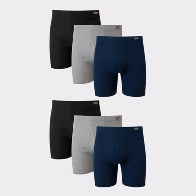 Hanes - Mens Comfortsoft Men's Cotton Boxer Brief Underwear Moisture Wicking 6-Pack