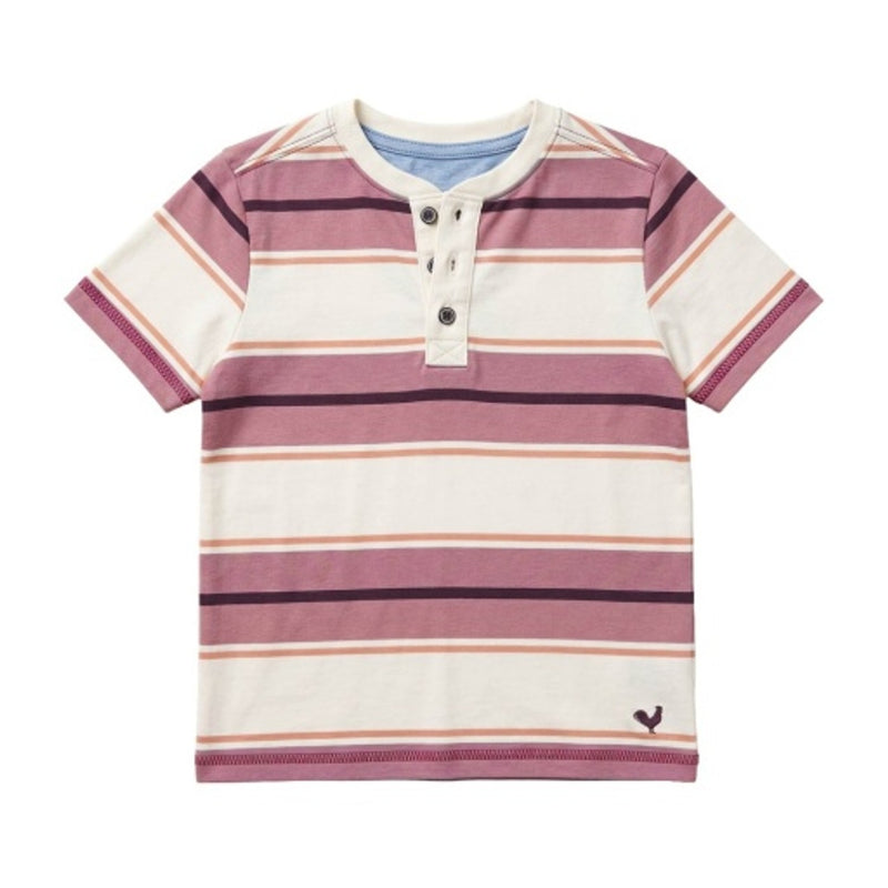 Hope & Henry - Boys Organic Short Sleeve Henley Tee