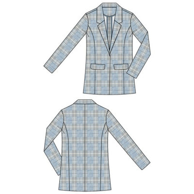 Liverpool Los Angeles - Womens Boyfriend Blazer with Princess Darts