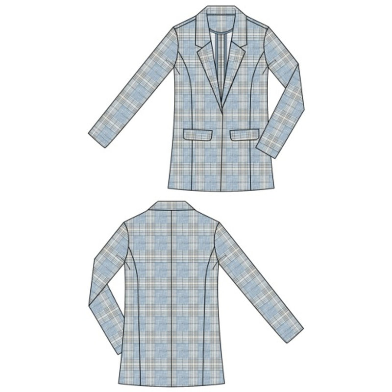Liverpool Los Angeles - Womens Boyfriend Blazer with Princess Darts