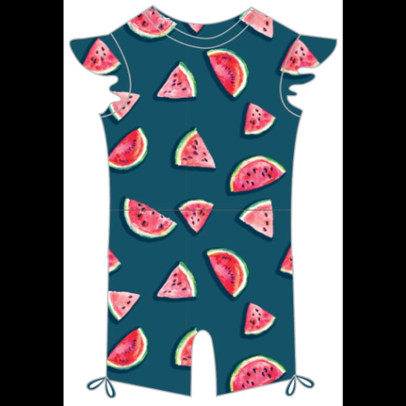 Snapper Rock - Baby Slice of Life Flutter Sleeve Sunsuit