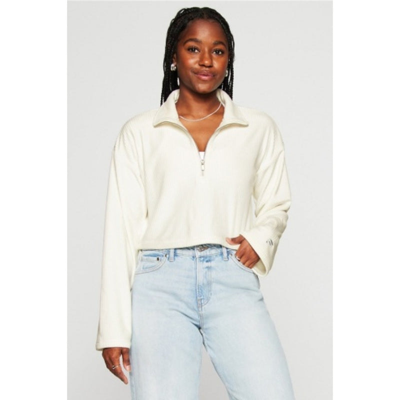 Fabletics - Womens Plush Rib Half Zip Sweatshirt