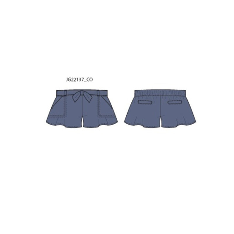 Janie and Jack - Girls with X Blu Tie Short Sp1