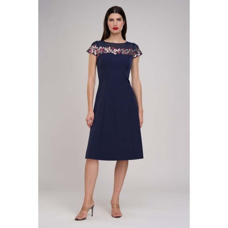 JS Collections - Womens Bernice a-Line Cocktail