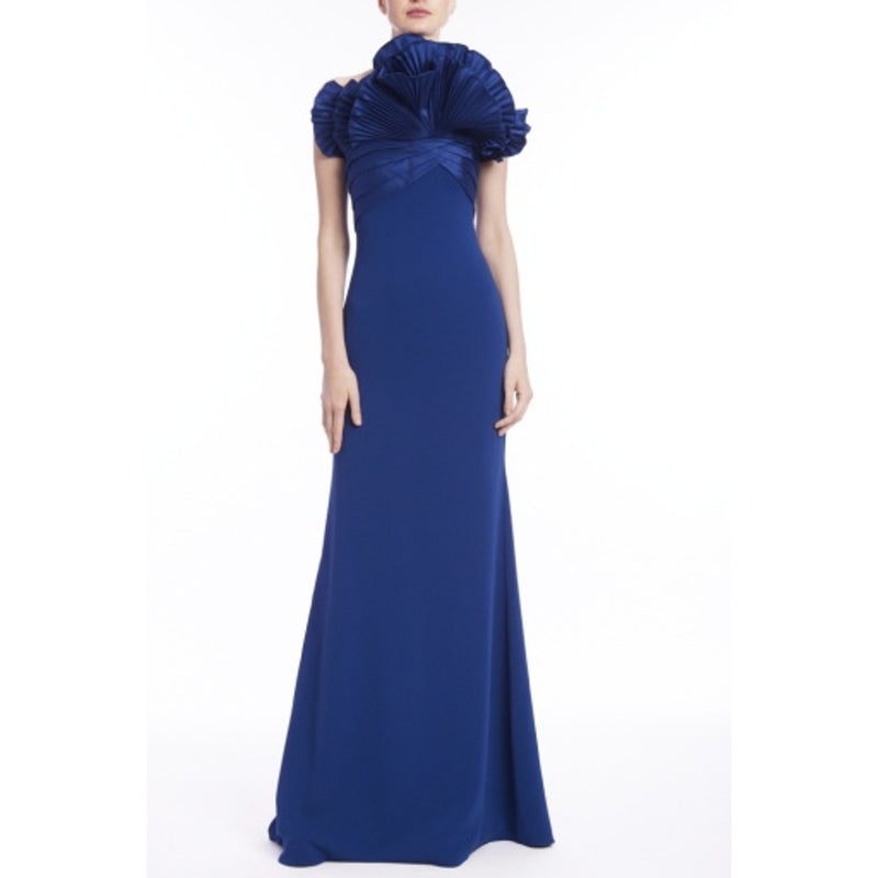 Badgley Mischka - Womens Pleat Fan Strapless