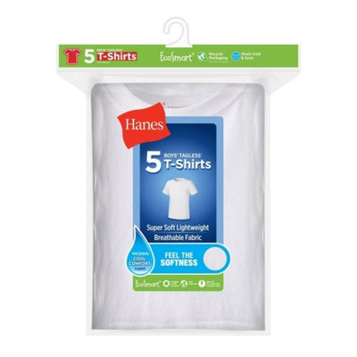 Hanes - Boys Ecosmart Boys' Crewneck Undershirt 5-Pack