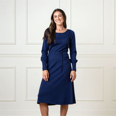 Hope & Henry - Womens Organic Pointelle Sweater Dress