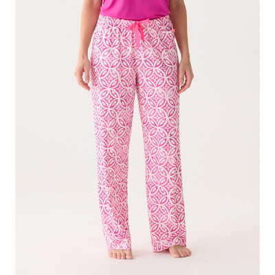 Little Blue House - Unisex Pink Lotus Mandala Pj Pants in a Bag
