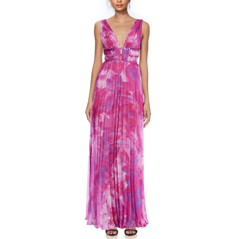 Badgley Mischka - Womens Pltd Braid Trim Gwn