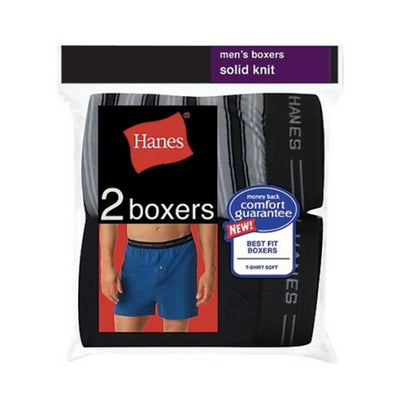 Hanes - Mens Exposed Waistband Comfortflex Boxer 2-Pack