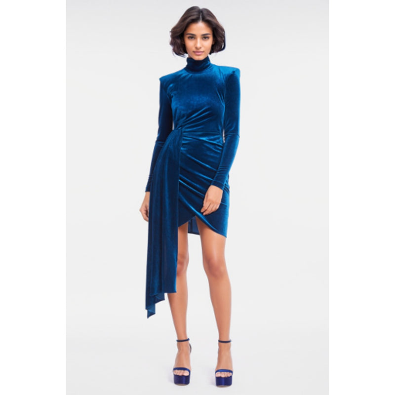 Badgley Mischka - Womens Lng Slv Side Drp