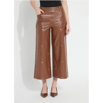 Lysse - Womens Luanne Studded Vegan Leather Palazzo