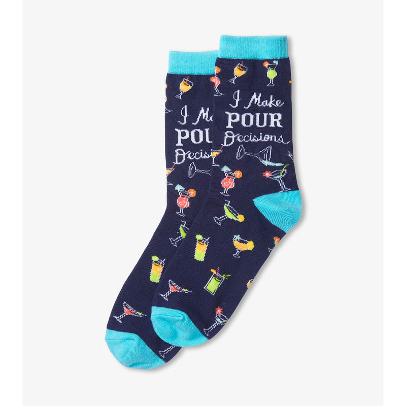 Little Blue House - Pour Decisions Womens Crew Socks