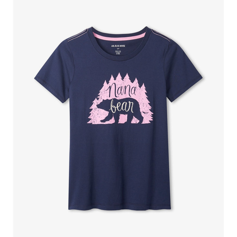 Little Blue House - Nana Bear Womens Pajama Tee