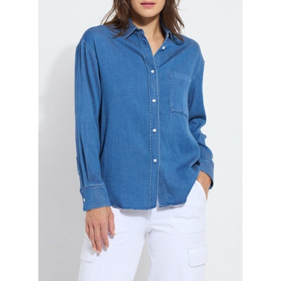 Lysse - Womens Bay Crop Chambray Shirt