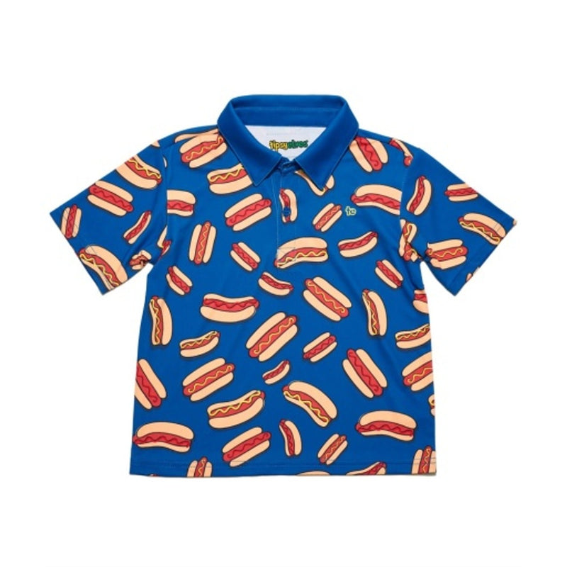 Tipsy Elves - Baby Toddler Hot Dog Golf Polo