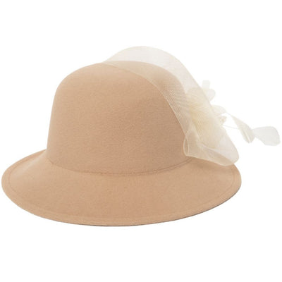 San Diego Hat Company - Round Crown Faux Felt Dress Hat