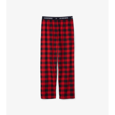 Little Blue House - Buffalo Plaid Mens Jersey Pajama Pants