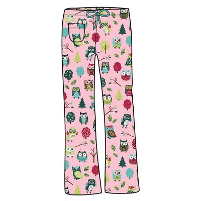 Little Blue House - Owls Womens Jersey Pajama Pants