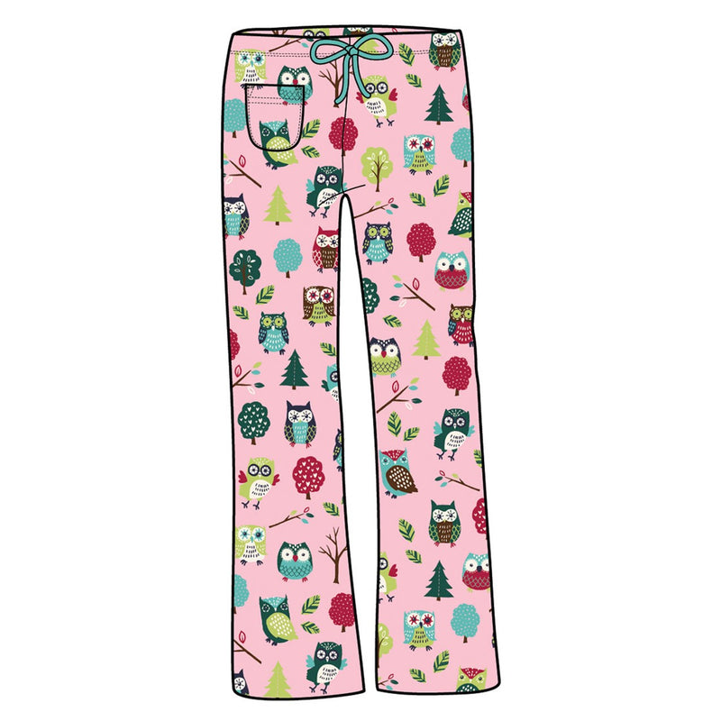 Little Blue House - Owls Womens Jersey Pajama Pants
