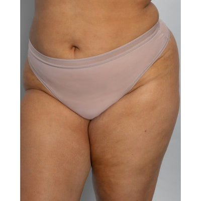Ariela - Womens Sheer Mesh High Cut Thong Panty