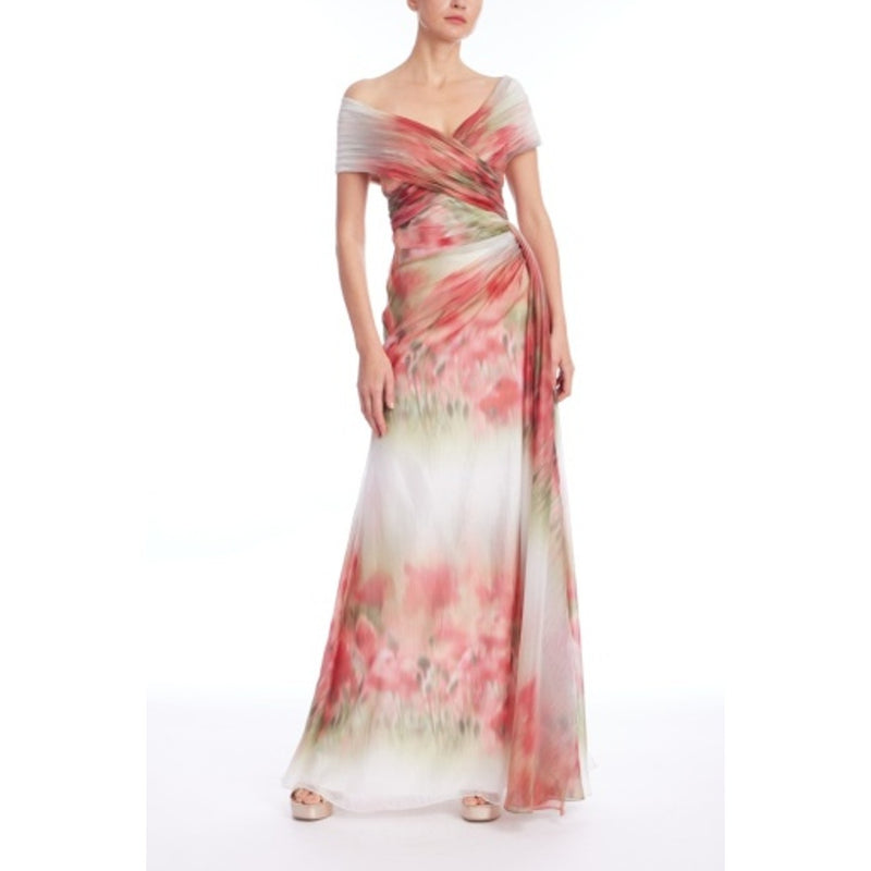 Badgley Mischka - Womens Print Drp Wrap
