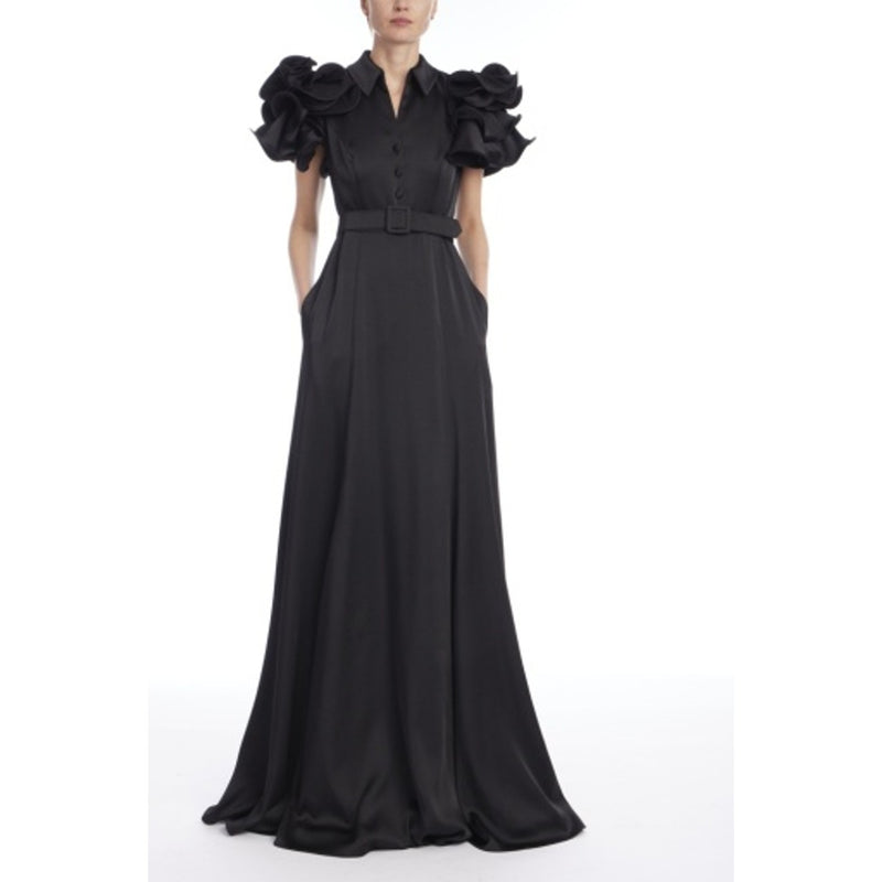 Badgley Mischka - Womens Ruffle Sleeve