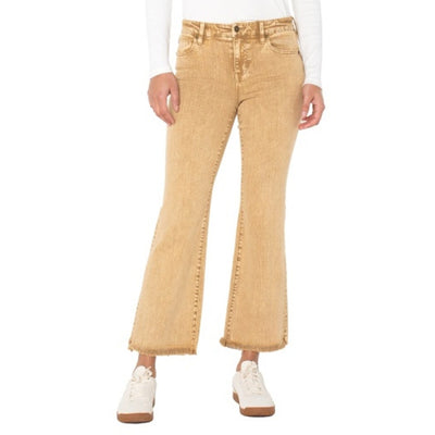 Liverpool Los Angeles - Womens Hannah Crop Flare with Fray 28" Ins