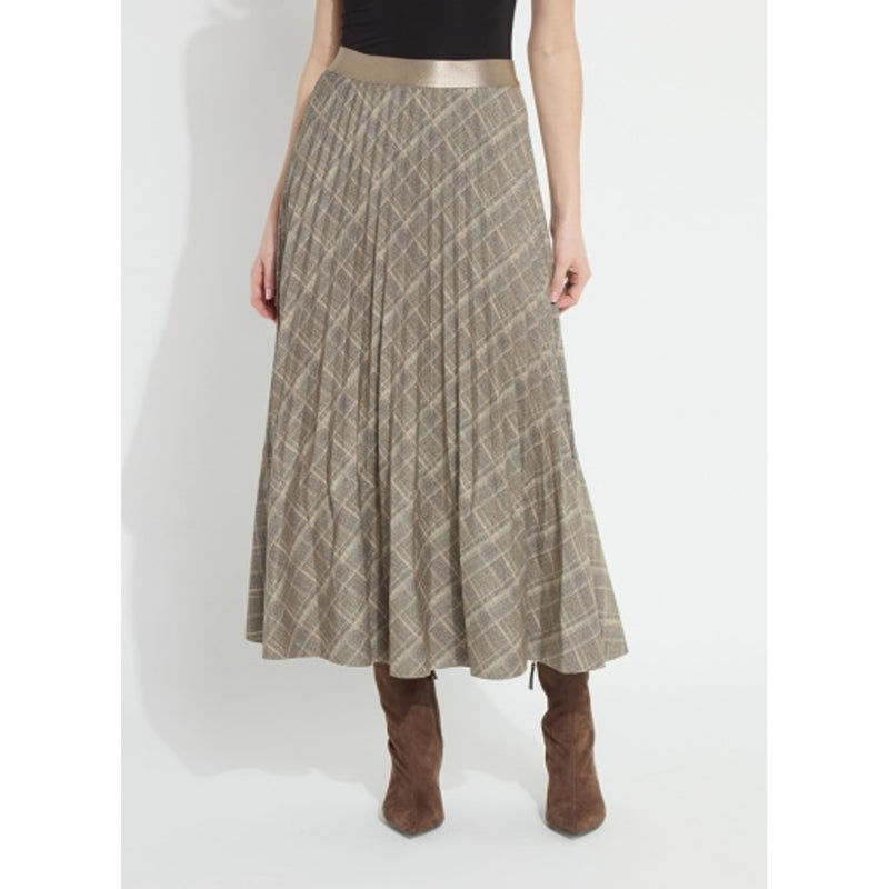Lysse - Womens Sabrina Ponte Pleated Midi Skirt