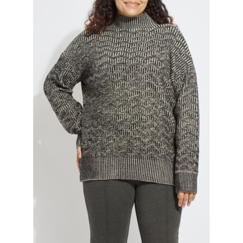 Lysse - Womens Scarlet Marble Texture Sweater