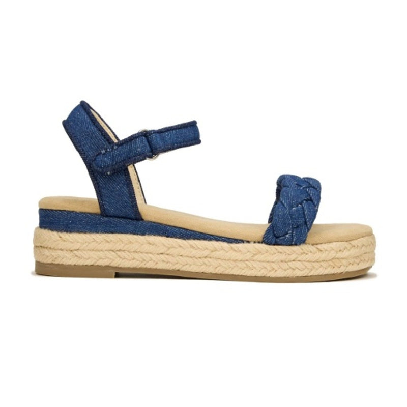 Yosi Samra - Kids Miss April Wedge Sandal in Denim Kids