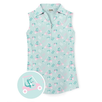 Tipsy Elves - Womens Golf Cart Gator Golf Polo