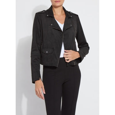Lysse - Womens Amelia Moto Vegan Suede Jacket