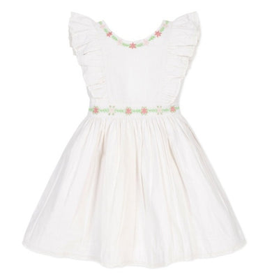 Hope & Henry - Girls Linen Ruffle Jumper